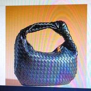 NWOT Anthropologie The Brigitte Satchel by Melie Bianco Blk